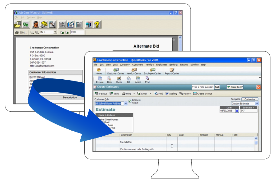 Construction Estimates in Quickbooks